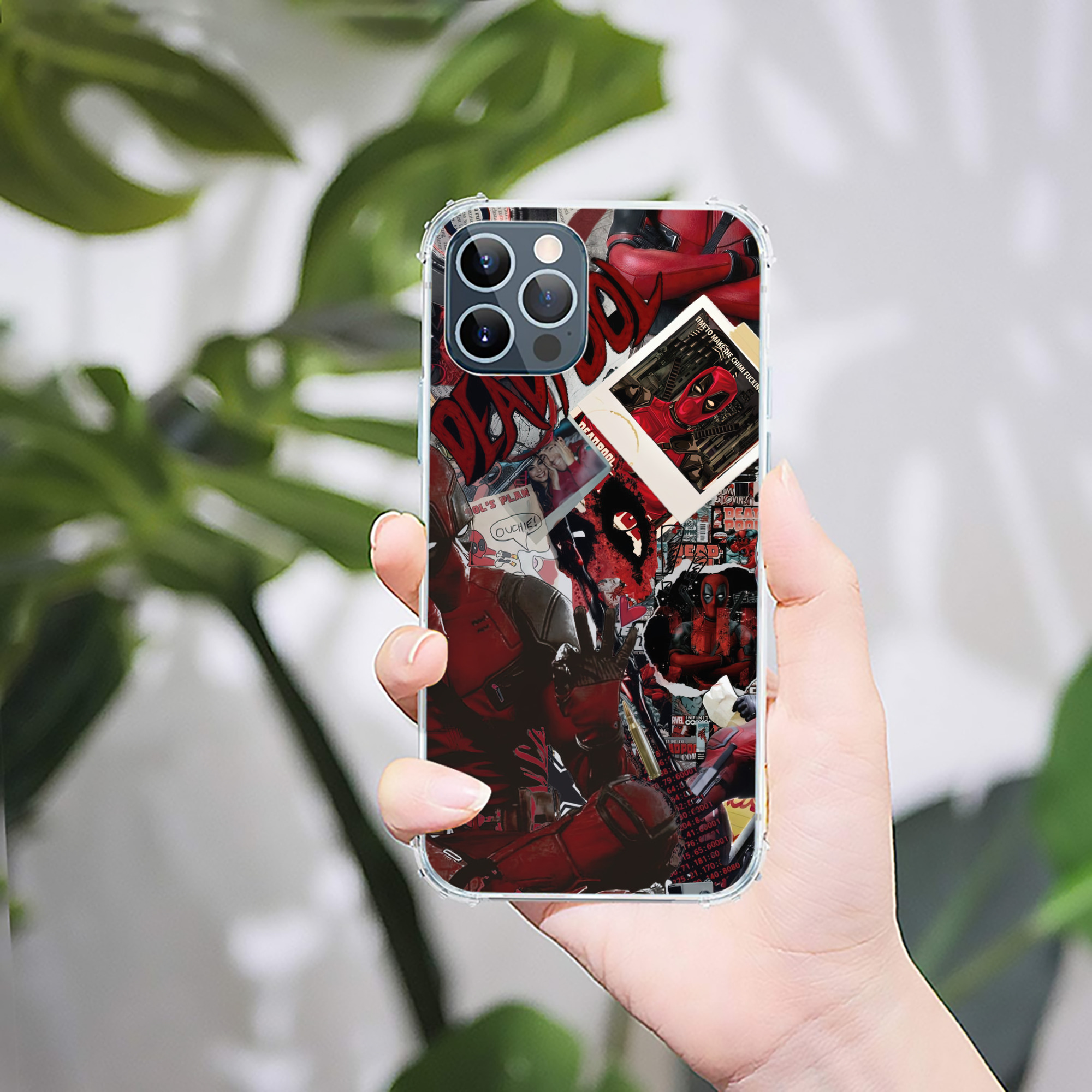 （画像用） Deadpool デッドプール 【iPhone 12シリーズ対応】透明スマホケース（クリアソフトケース）